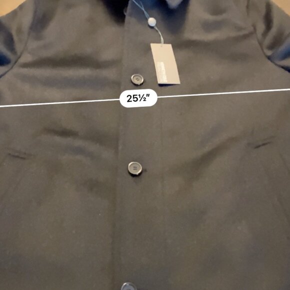 (WINTER SALE) NEW Kenneth Cole Cashmere/Wool Overcoat w/Bib - Picture 9 of 12